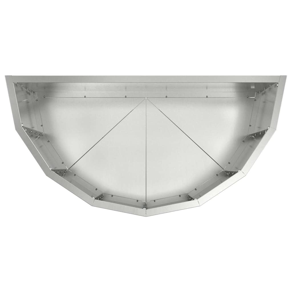 Fioriera Argento 60 x 30 x 50 cm Acciaio zincato 883722