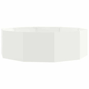 Fioriera-Vaso-Contenitore per Piante Bianco 120 x 120 x 35 cm Acciaio