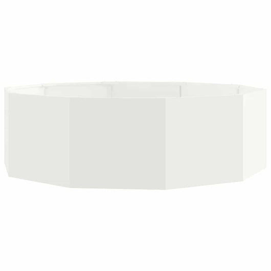 Fioriera-Vaso-Contenitore per Piante Bianco 120 x 120 x 35 cm Acciaio