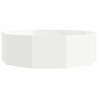 Fioriera-Vaso-Contenitore per Piante Bianco 120 x 120 x 35 cm Acciaio