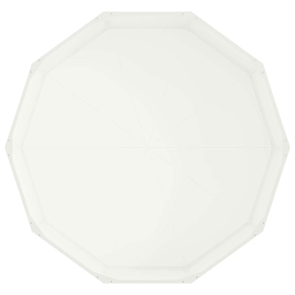 Fioriera-Vaso-Contenitore per Piante Bianco 120 x 120 x 35 cm Acciaio