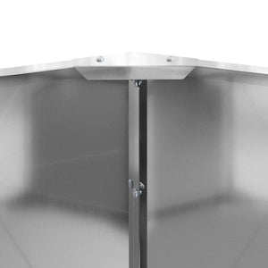 Fioriera Argento 120 x 120 x 35 cm Acciaio zincato 883729