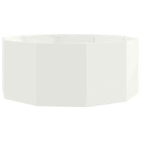 Fioriera-Vaso-Contenitore per Piante Bianco 90 x 90 x 35 cm Acciaio