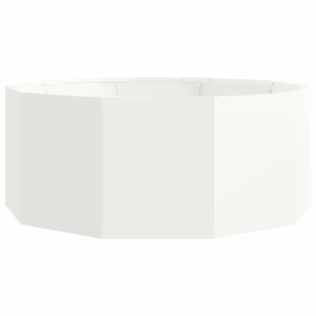 Fioriera Bianco 90 x 90 x 35 cm Acciaio 883732