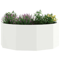 Fioriera Bianco 90 x 90 x 35 cm Acciaio 883732