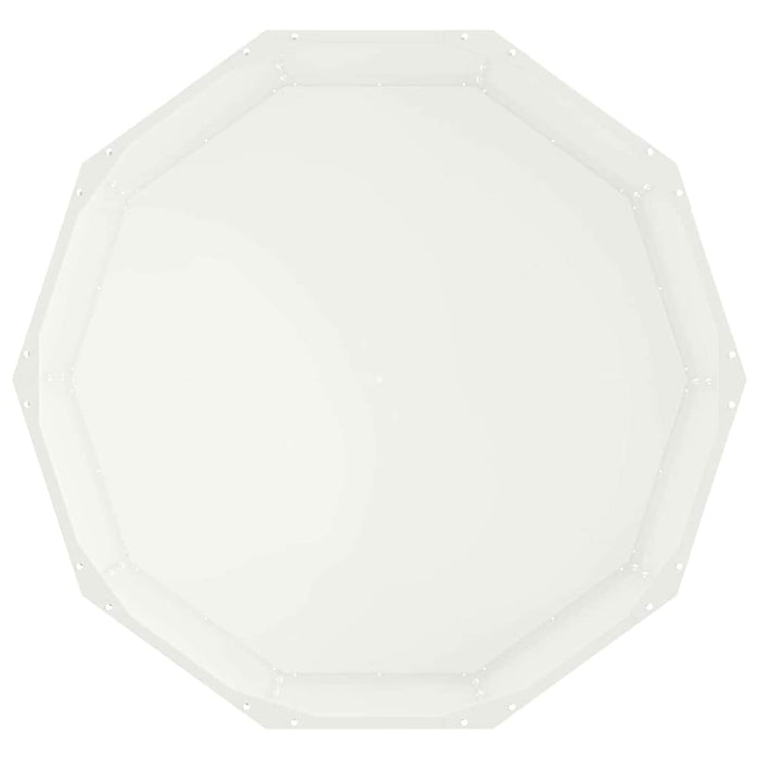Fioriera-Vaso-Contenitore per Piante Bianco 90 x 90 x 35 cm Acciaio