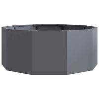 Fioriera Antracite 90 x 90 x 35 cm Acciaio 883733