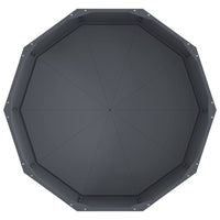 Fioriera Antracite 90 x 90 x 35 cm Acciaio 883733