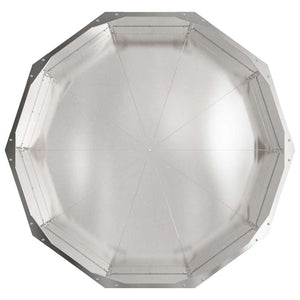 Fioriera-Vaso-Contenitore per Piante Argento 90 x 90 x 35 cm Acciaio inossidabile