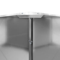 Fioriera Argento 90 x 90 x 35 cm Acciaio zincato 883736