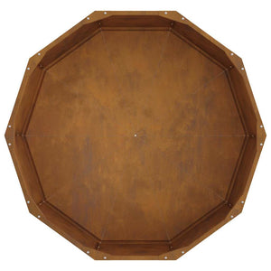 Fioriera Ruggine 90 x 90 x 35 cm 883737