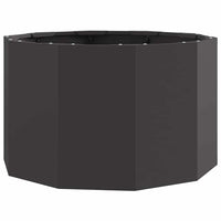 Fioriera Nero 60 x 60 x 35 cm Acciaio 883738