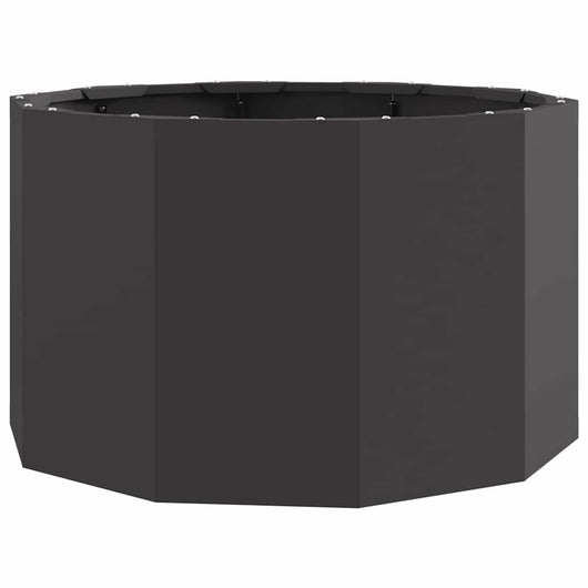 Fioriera Nero 60 x 60 x 35 cm Acciaio 883738