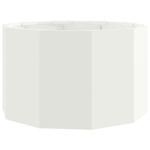 Fioriera-Vaso-Contenitore per Piante Bianco 60 x 60 x 35 cm Acciaio