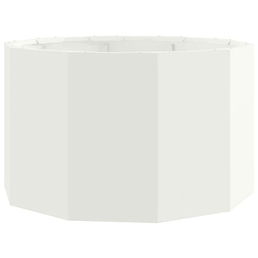 Fioriera-Vaso-Contenitore per Piante Bianco 60 x 60 x 35 cm Acciaio