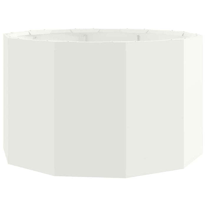 Fioriera-Vaso-Contenitore per Piante Bianco 60 x 60 x 35 cm Acciaio