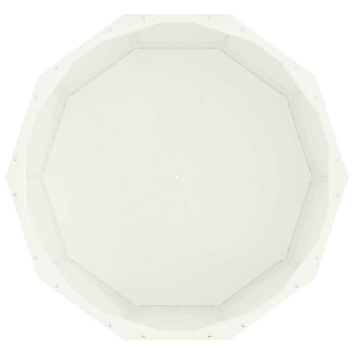 Fioriera-Vaso-Contenitore per Piante Bianco 60 x 60 x 35 cm Acciaio