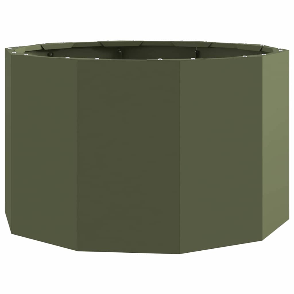 Fioriera Verde oliva 60 x 60 x 35 cm Acciaio 883741