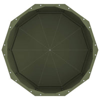 Fioriera-Vaso-Contenitore per Piante Verde oliva 60 x 60 x 35 cm Acciaio