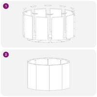 Fioriera-Vaso-Contenitore per Piante Argento 60 x 60 x 35 cm Acciaio inossidabile