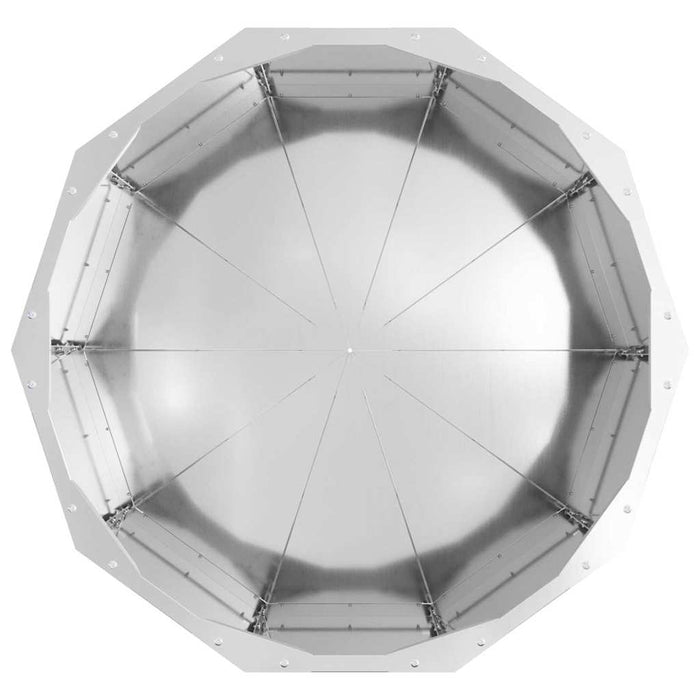 Fioriera-Vaso-Contenitore per Piante Argento 60 x 60 x 35 cm Acciaio zincato