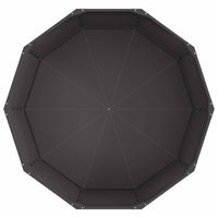 Fioriera Nero 120 x 120 x 50 cm Acciaio 883745