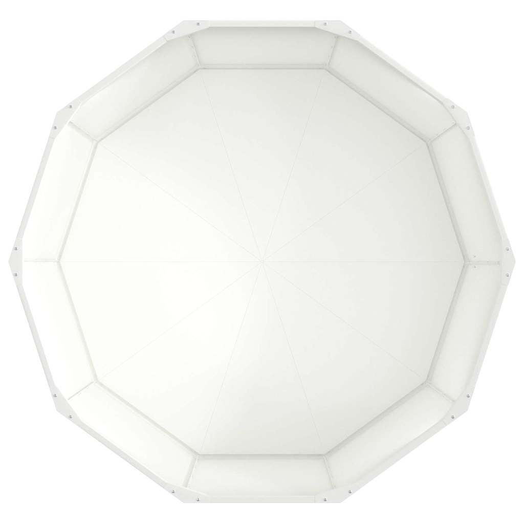 Fioriera Bianco 120 x 120 x 50 cm Acciaio 883746