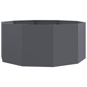 Fioriera Antracite 120 x 120 x 50 cm Acciaio 883747