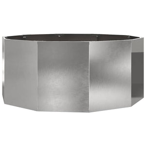 Fioriera-Vaso-Contenitore per Piante Argento 120 x 120 x 50 cm Acciaio inossidabile