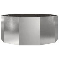Fioriera-Vaso-Contenitore per Piante Argento 120 x 120 x 50 cm Acciaio inossidabile