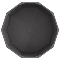 Fioriera-Vaso da Esterno-Contenitore per Piante Nero 90 x 90 x 50 cm Acciaio