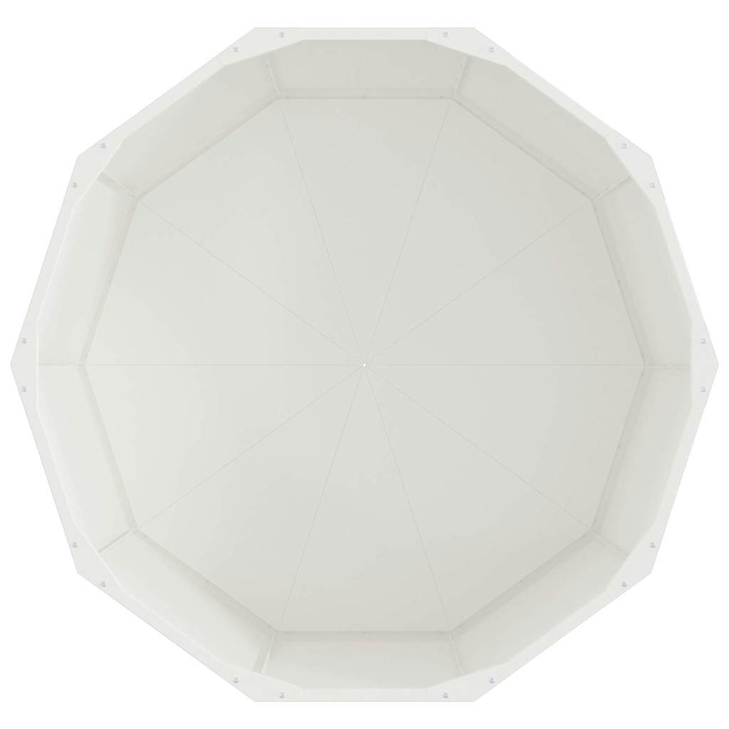 Fioriera Bianco 90 x 90 x 50 cm Acciaio 883753