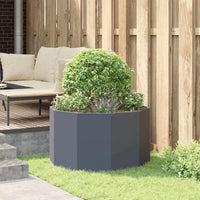 Fioriera Antracite 90 x 90 x 50 cm Acciaio 883754