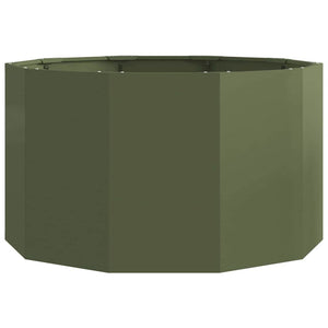 Fioriera Verde oliva 90 x 90 x 50 cm Acciaio 883755