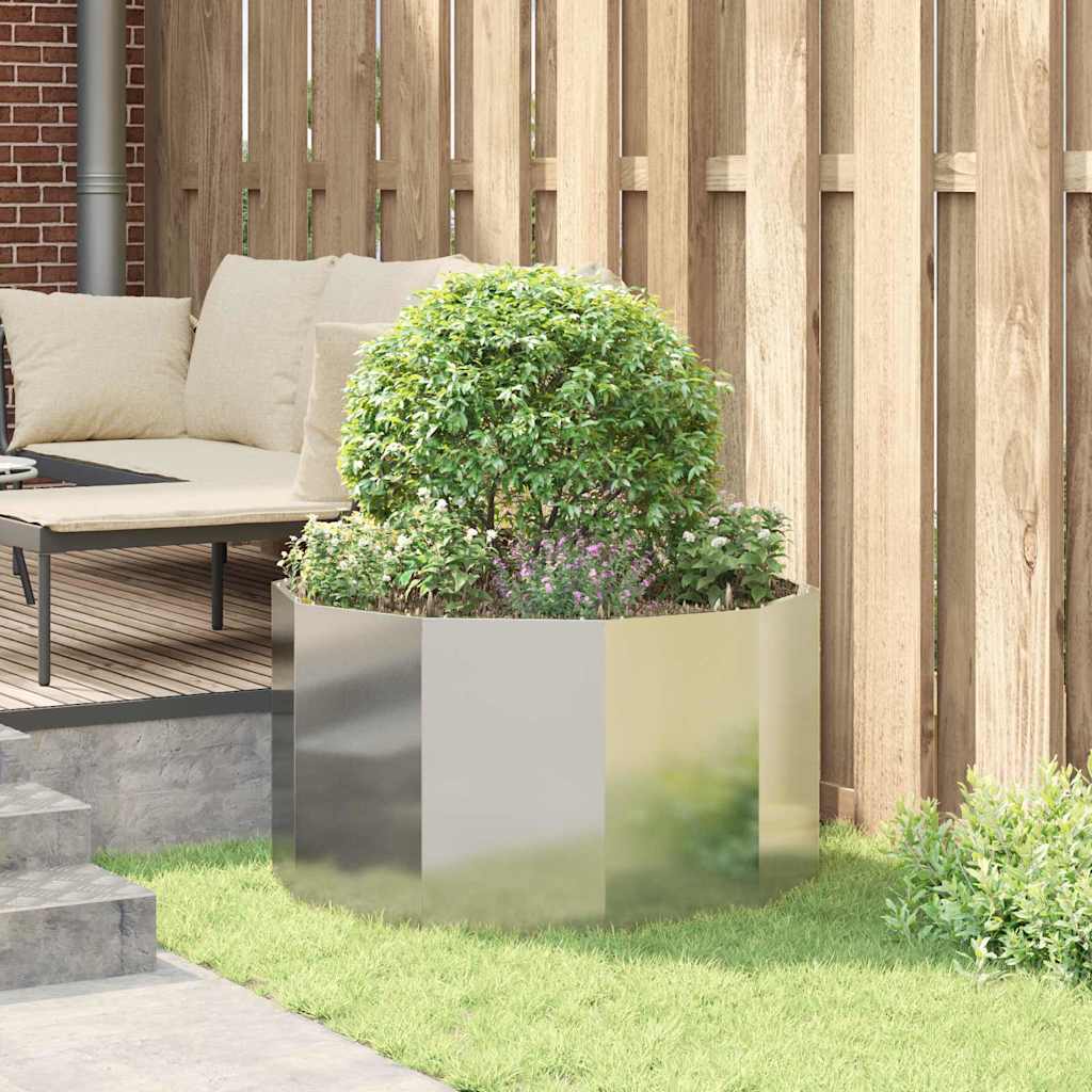 Fioriera Argento 90 x 90 x 50 cm Acciaio inossidabile 883756