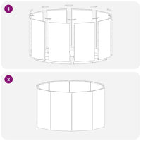 Fioriera-Vaso-Contenitore per Piante Argento 90 x 90 x 50 cm Acciaio zincato