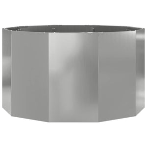 Fioriera-Vaso-Contenitore per Piante Argento 90 x 90 x 50 cm Acciaio zincato