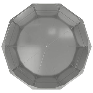 Fioriera-Vaso-Contenitore per Piante Argento 90 x 90 x 50 cm Acciaio zincato
