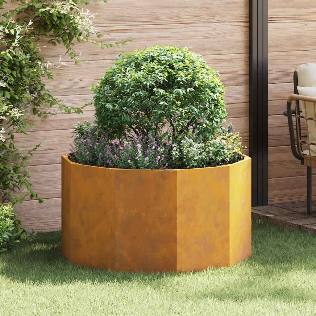 Fioriera Ruggine-Vaso-Contenitore per Piante 90 x 90 x 50 cm