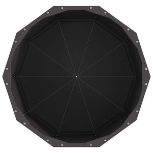 Fioriera Nero 60 x 60 x 50 cm Acciaio 883759