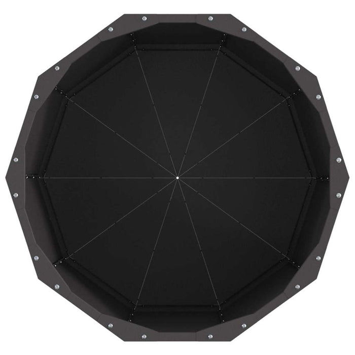 Fioriera Nero 60 x 60 x 50 cm Acciaio 883759