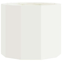 Fioriera-Vaso-Contenitore per Piante Bianco 60 x 60 x 50 cm Acciaio