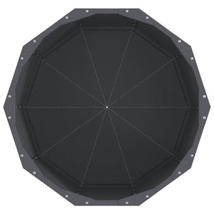 Fioriera Antracite 60 x 60 x 50 cm Acciaio 883761