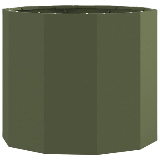 Fioriera Verde oliva 60 x 60 x 50 cm Acciaio 883762