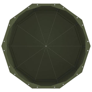 Fioriera Verde oliva 60 x 60 x 50 cm Acciaio 883762