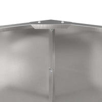 Fioriera-Vaso-Contenitore per Piante Argento 60 x 60 x 50 cm Acciaio inossidabile