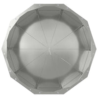 Fioriera Argento 60 x 60 x 50 cm Acciaio zincato 883764