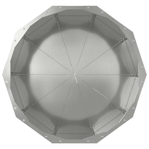 Fioriera Argento 60 x 60 x 50 cm Acciaio zincato 883764