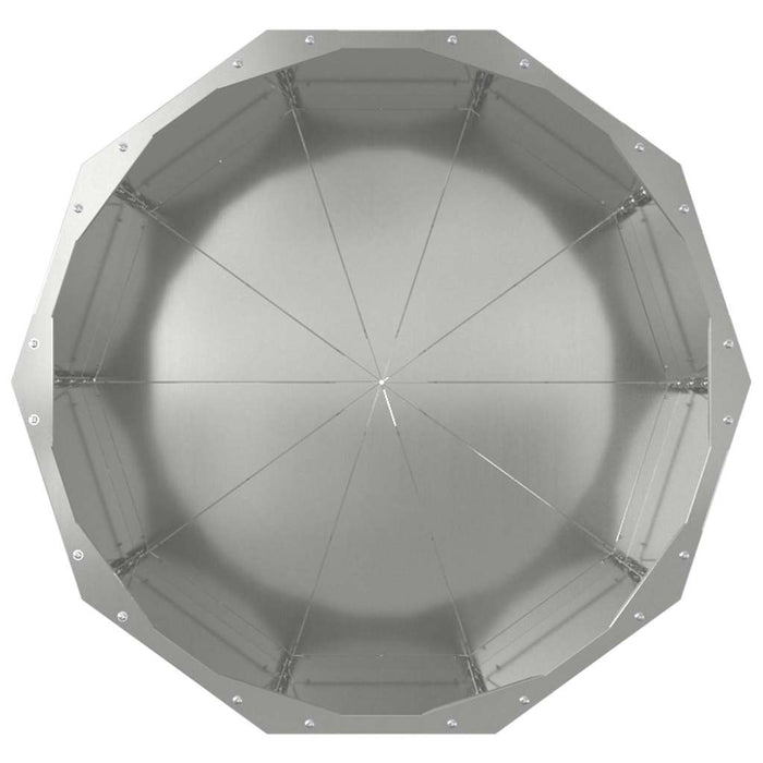 Fioriera Argento 60 x 60 x 50 cm Acciaio zincato 883764