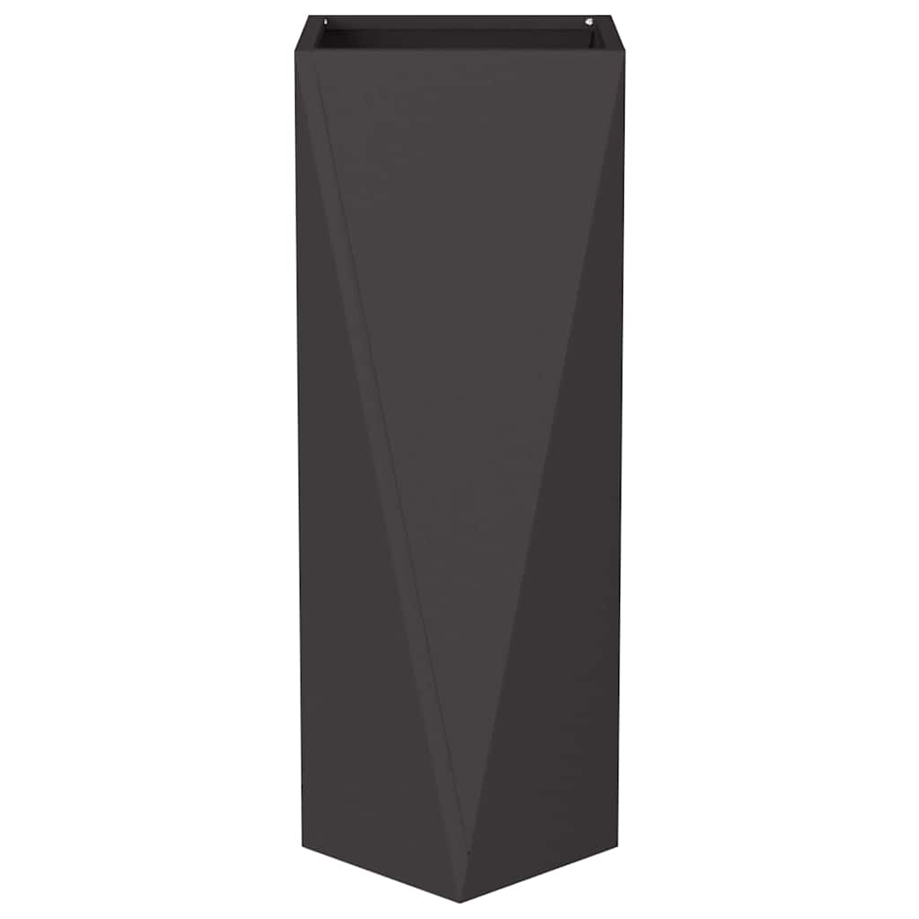 Fioriera Nero 30 x 30 x 75 cm Acciaio 883766